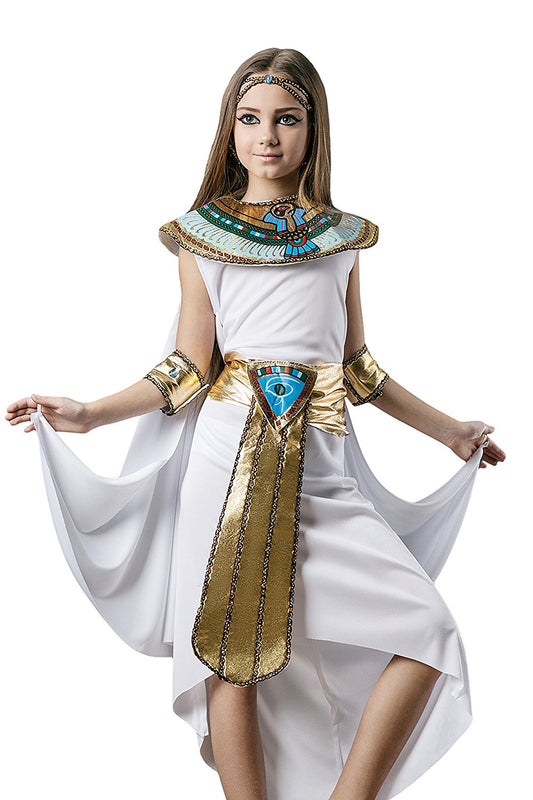 NEW Childrens Fancy Dress Egyptian Girl Cleopatra Costume Age 4-6