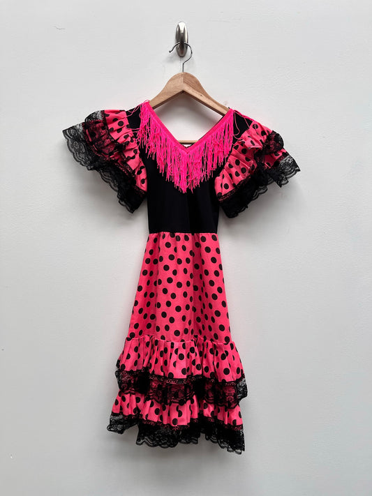 Childs Spanish Senorita dress Pink