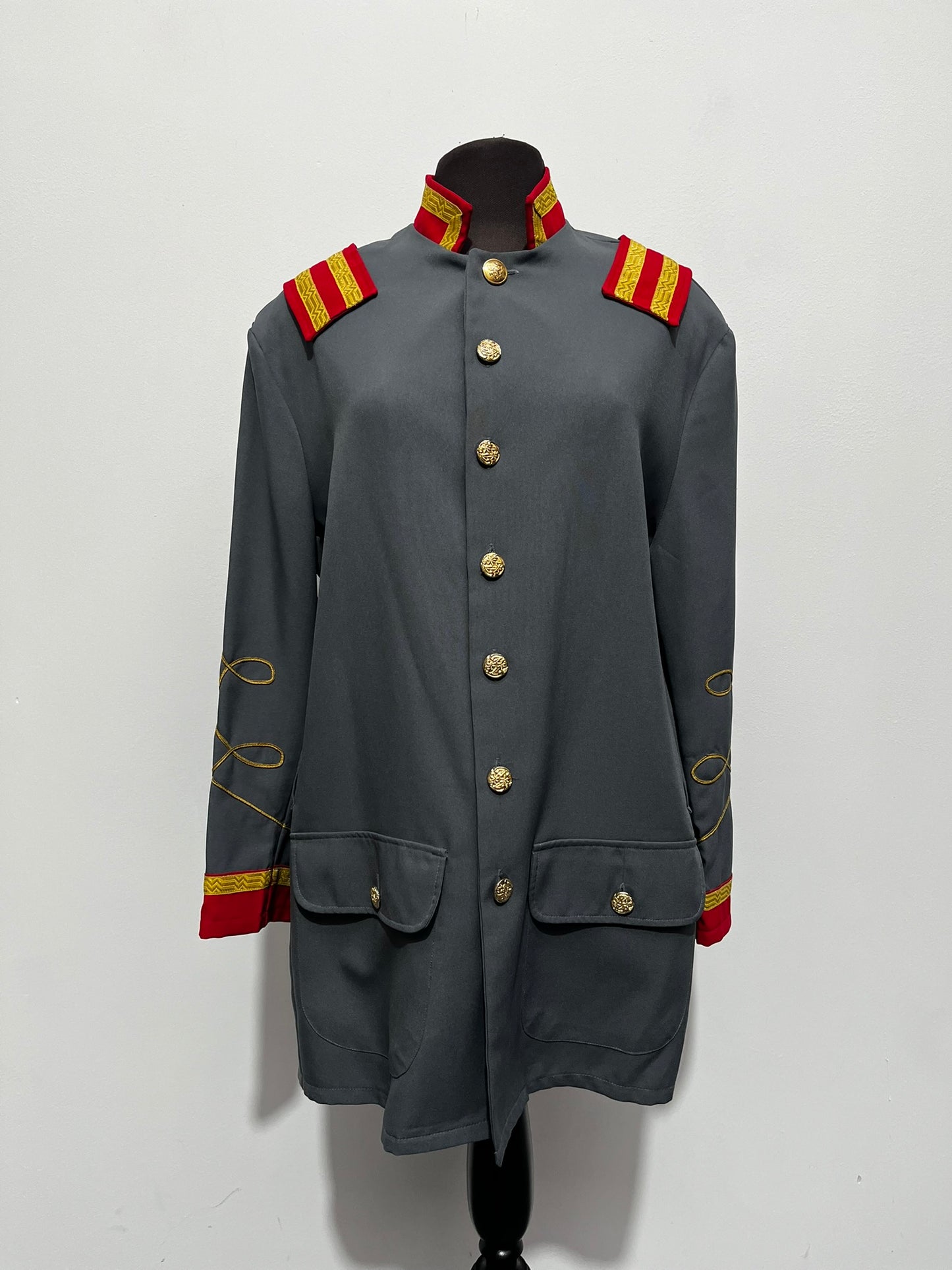 Grey Blue Civil War Confederate Uniform Medium - Ex Hire