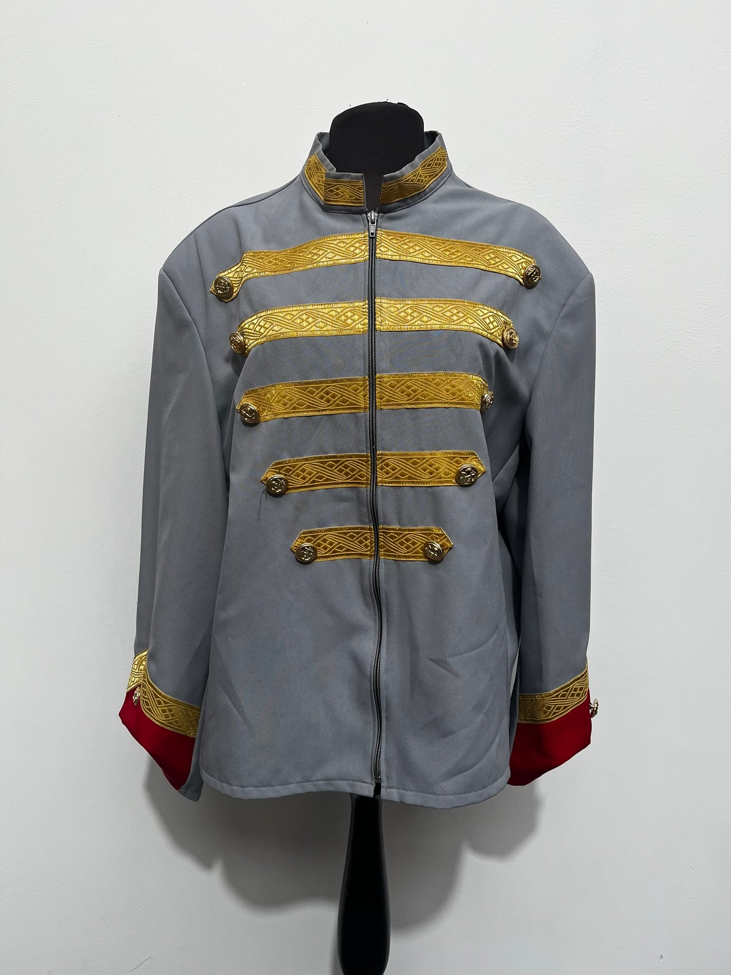 Grey Blue Confederate Military Panto Uniform XL Ex Hire