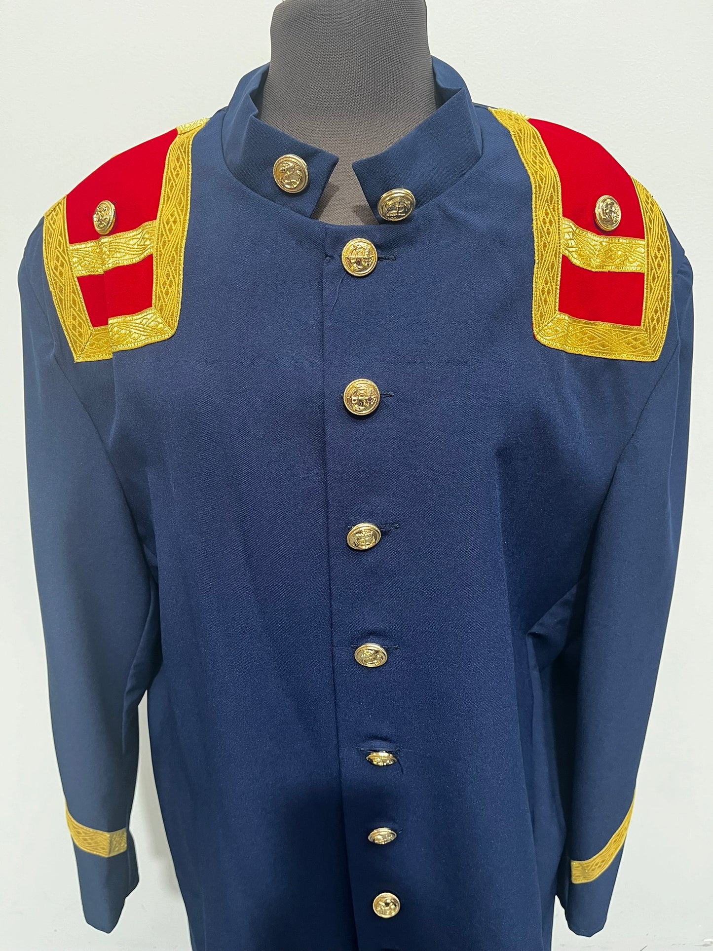 Grey Blue Confederate Military Panto Uniform Large Ex Hire