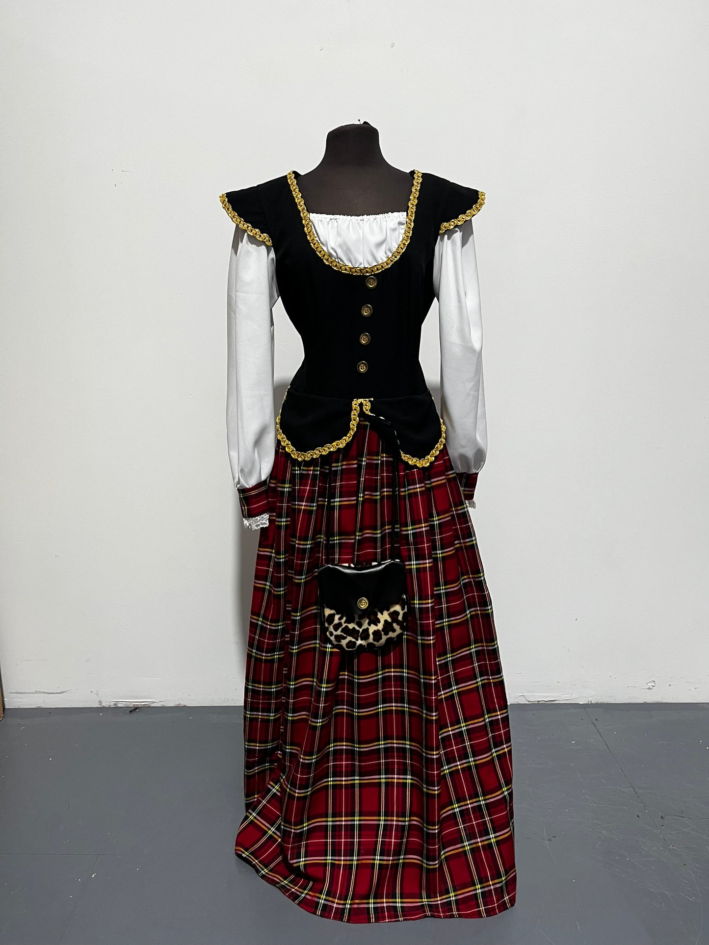 Victorian Lady Tartan Scottish Dress - Ex Hire