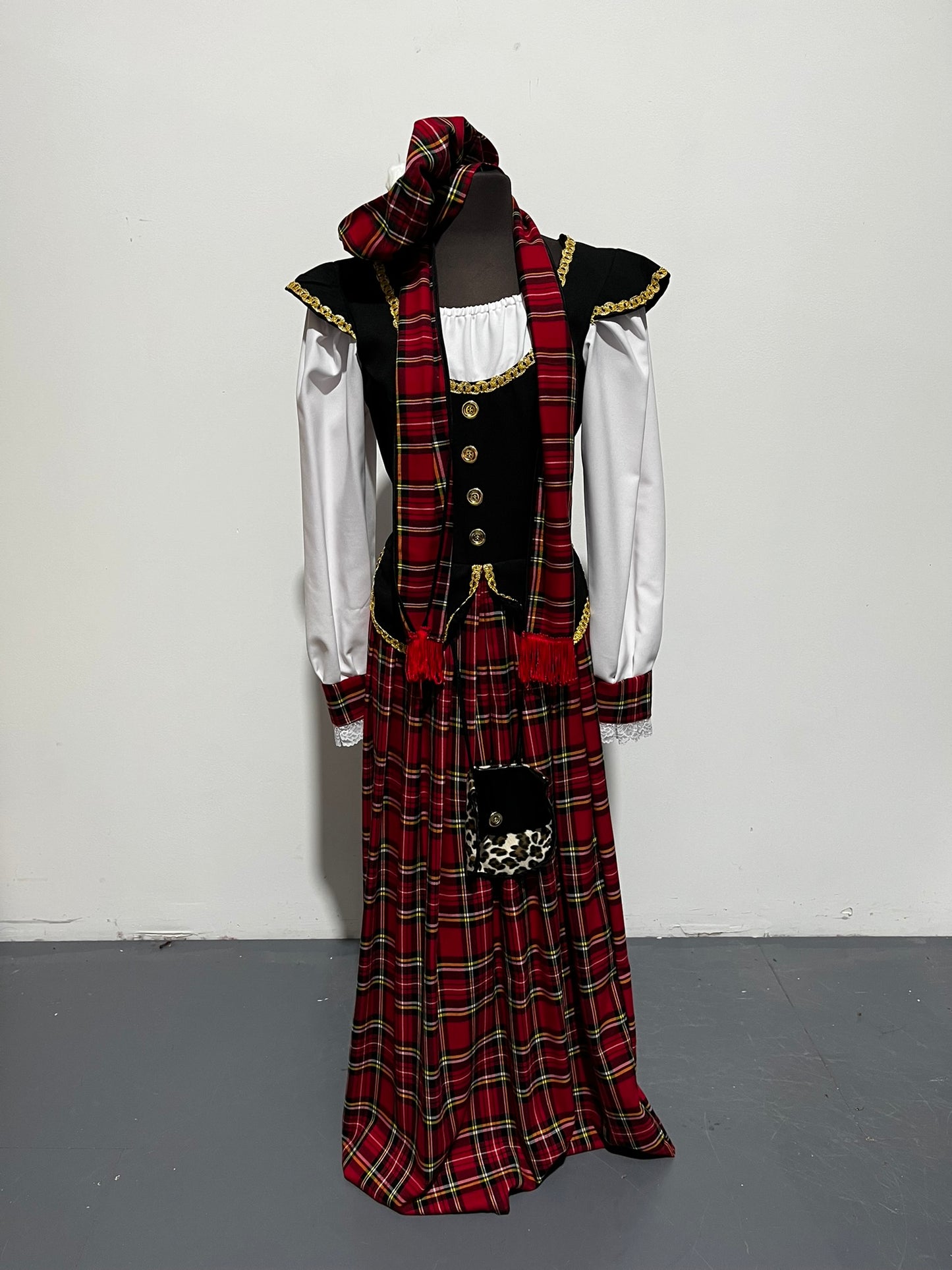 Victorian Lady Tartan Scottish Dress - Ex Hire