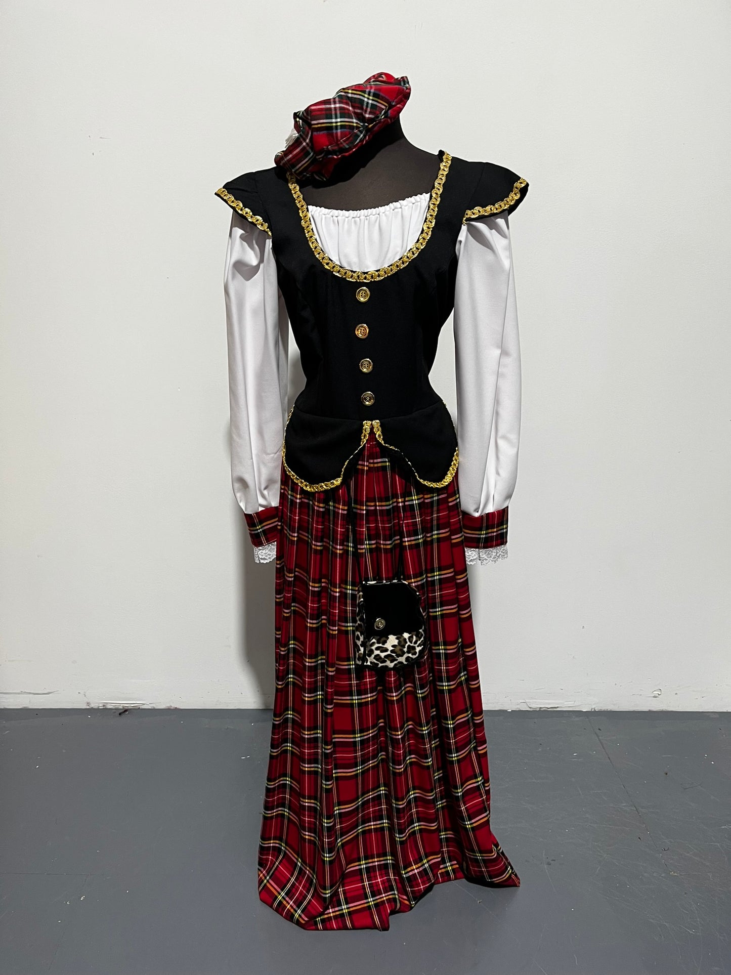 Victorian Lady Tartan Scottish Dress - Ex Hire