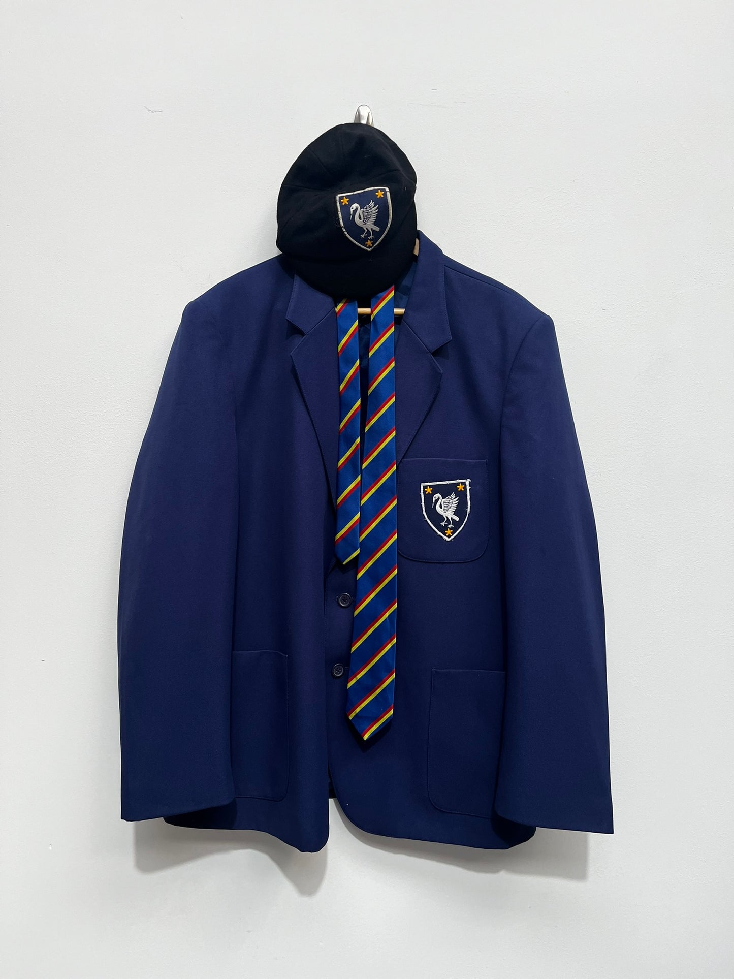 Blue School Blazer with tie and cap - Ex Hire