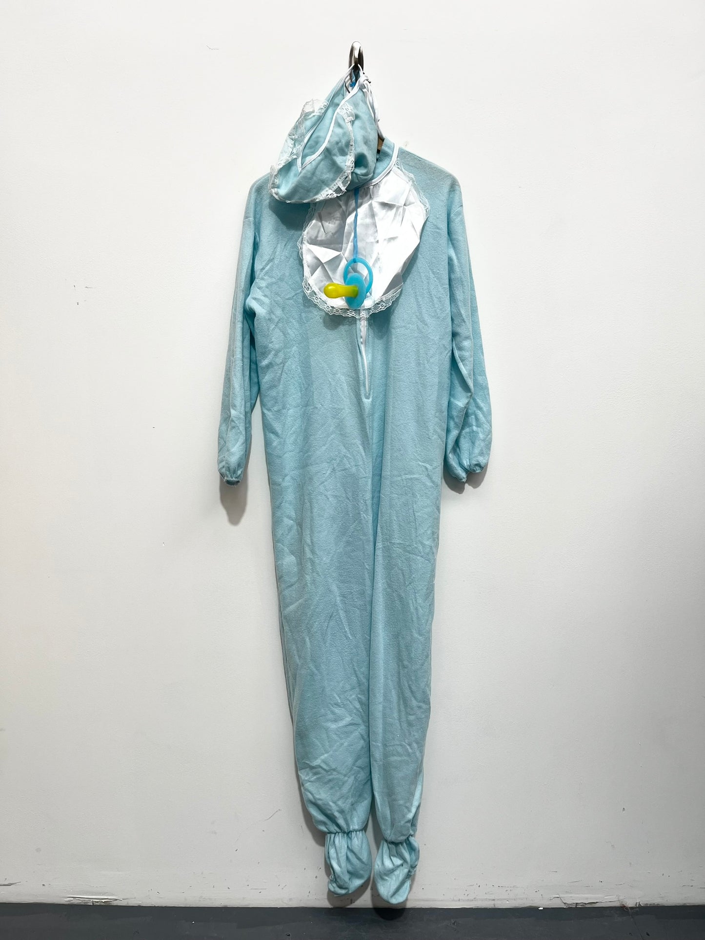 Smiffys Adult Baby Blue Romper Suit Costume One Size - Ex Hire