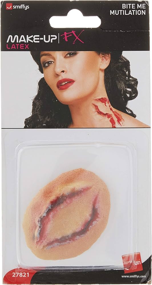 NEW Smiffys 27821 - Bite Me Mutilation Scar - Prosthetic - Halloween Make Up