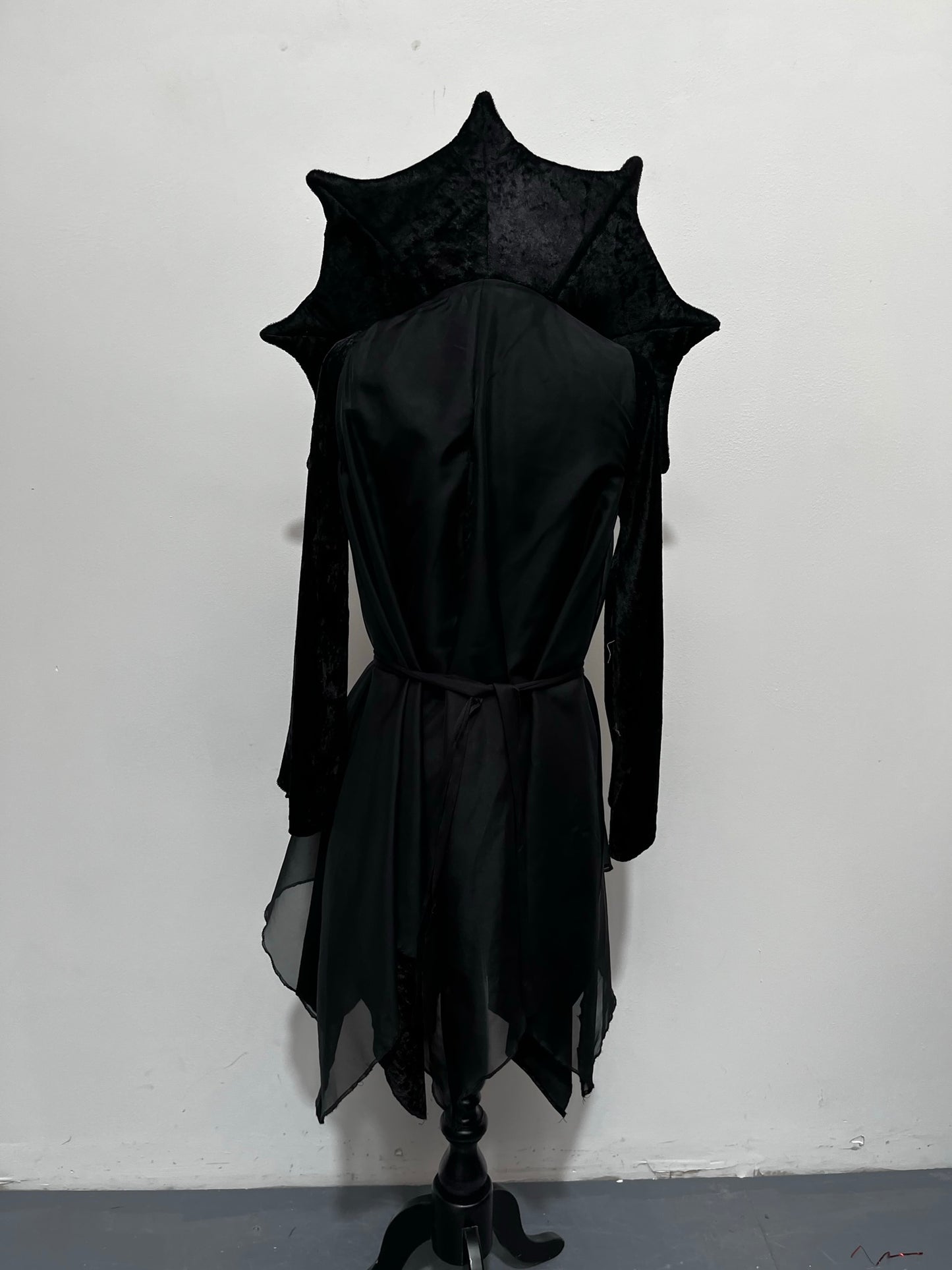 Halloween Wicked Witch Wizard Black Dress Size M - Ex Hire Fancy Dress Costume