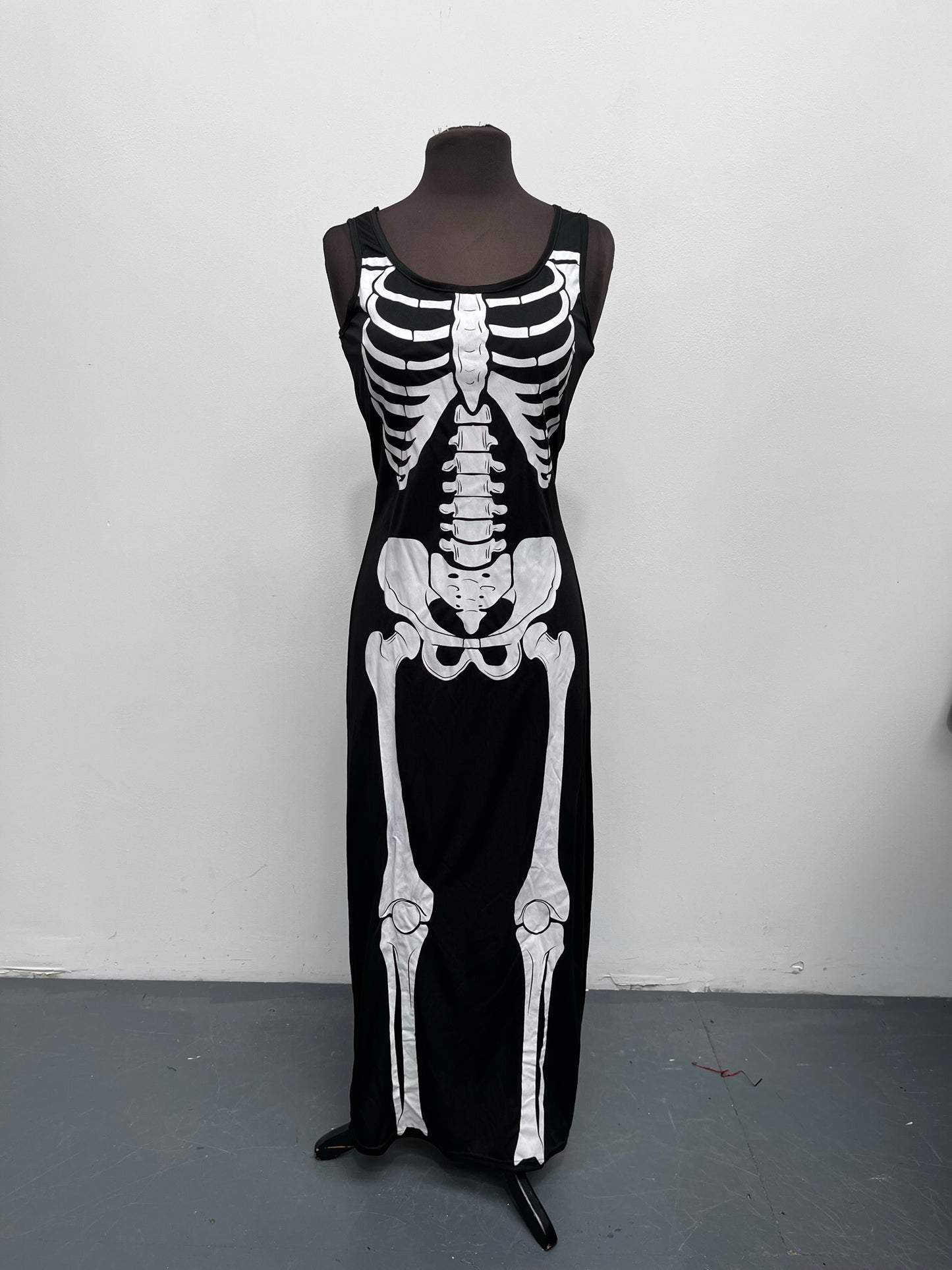 Halloween Skeleton Dress Size S/M - Ex Hire Fancy Dress Costume