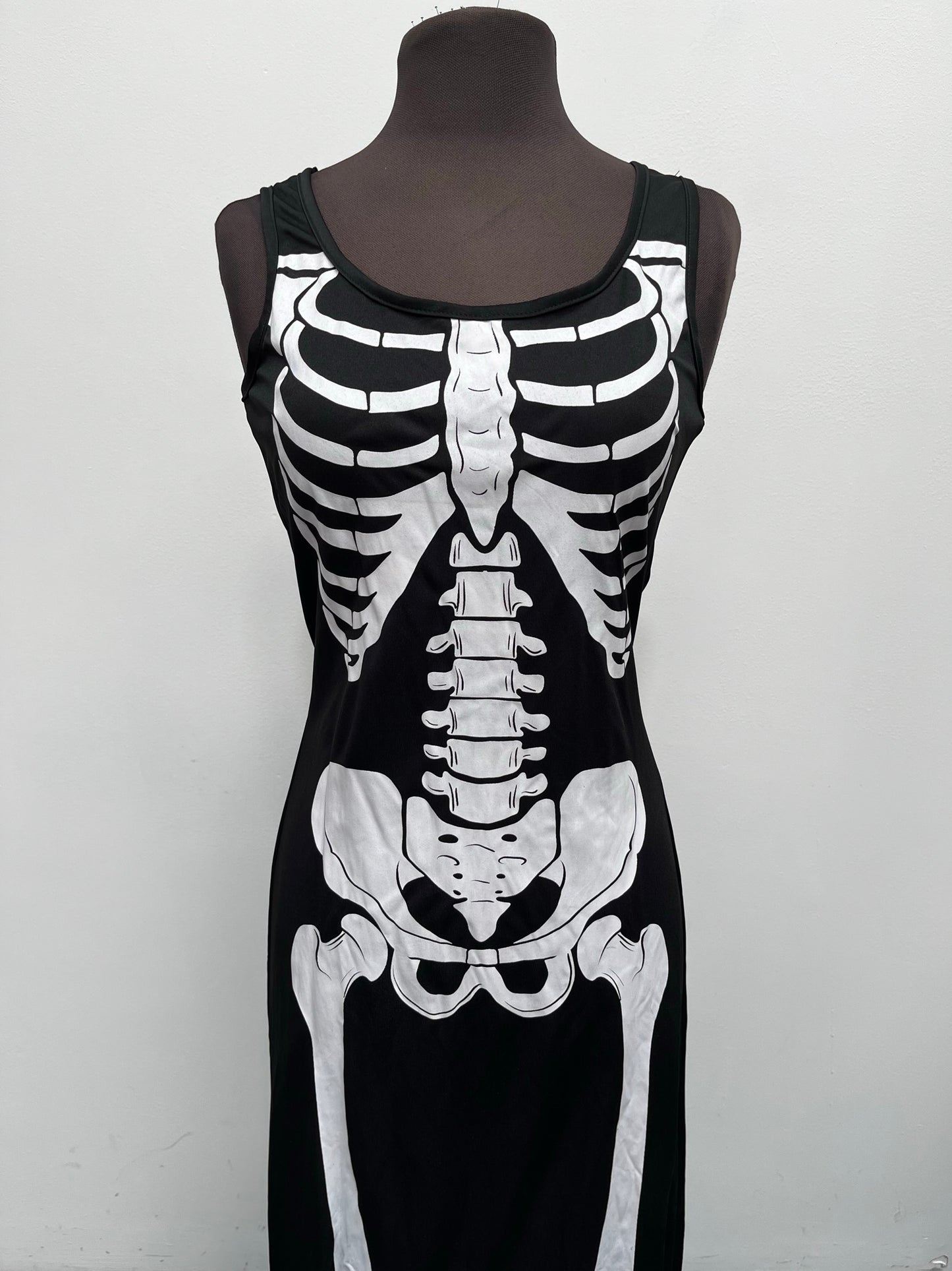 Halloween Skeleton Dress Size S/M - Ex Hire Fancy Dress Costume