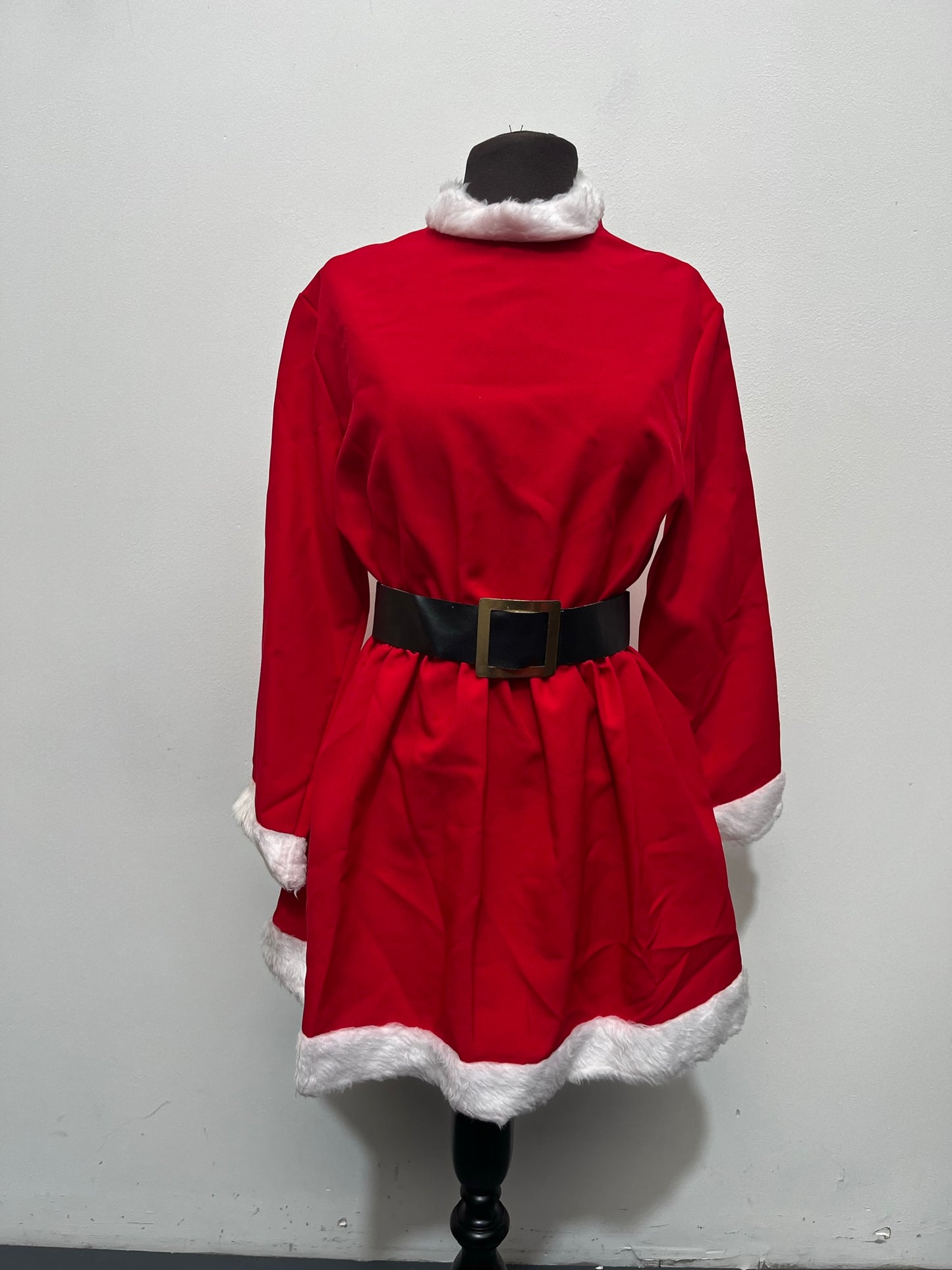 Red Miss Claus Long Sleeved Christmas outfit Size 164 Age 14yrs - Ex Hire
