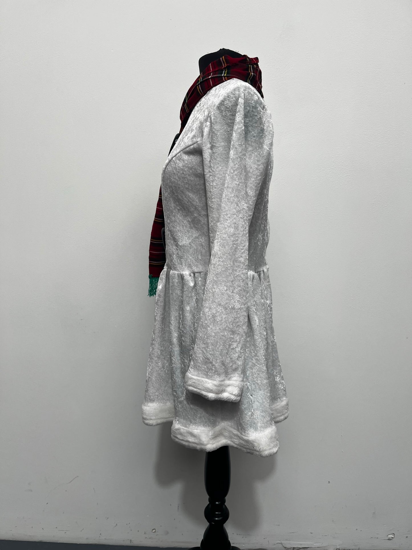 Ladies Christmas Snowman Dress & scarf Size 10 - Ex Hire