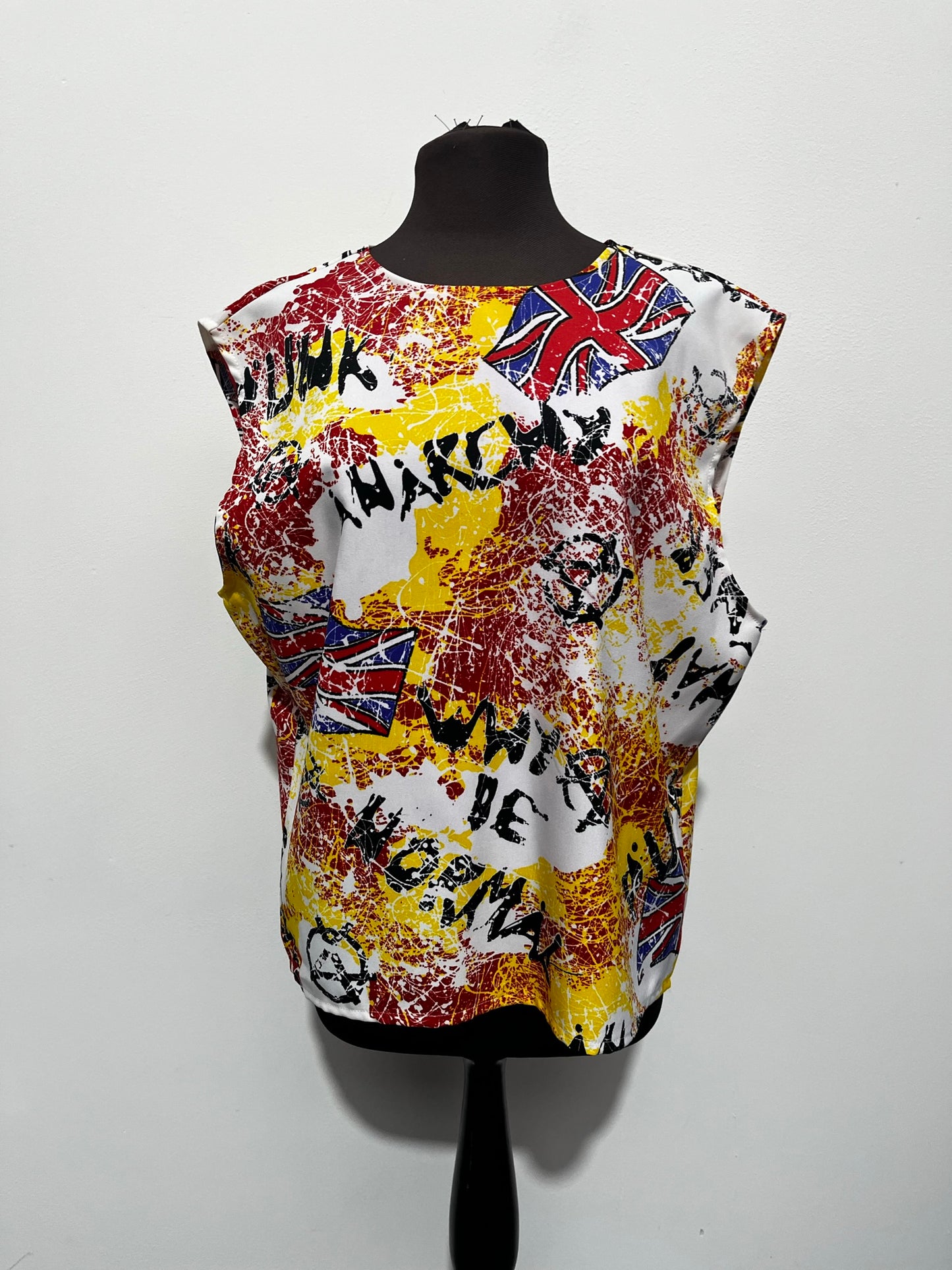 80s style Graffiti Punk 2 piece outfit Size Medium - Ex Hire