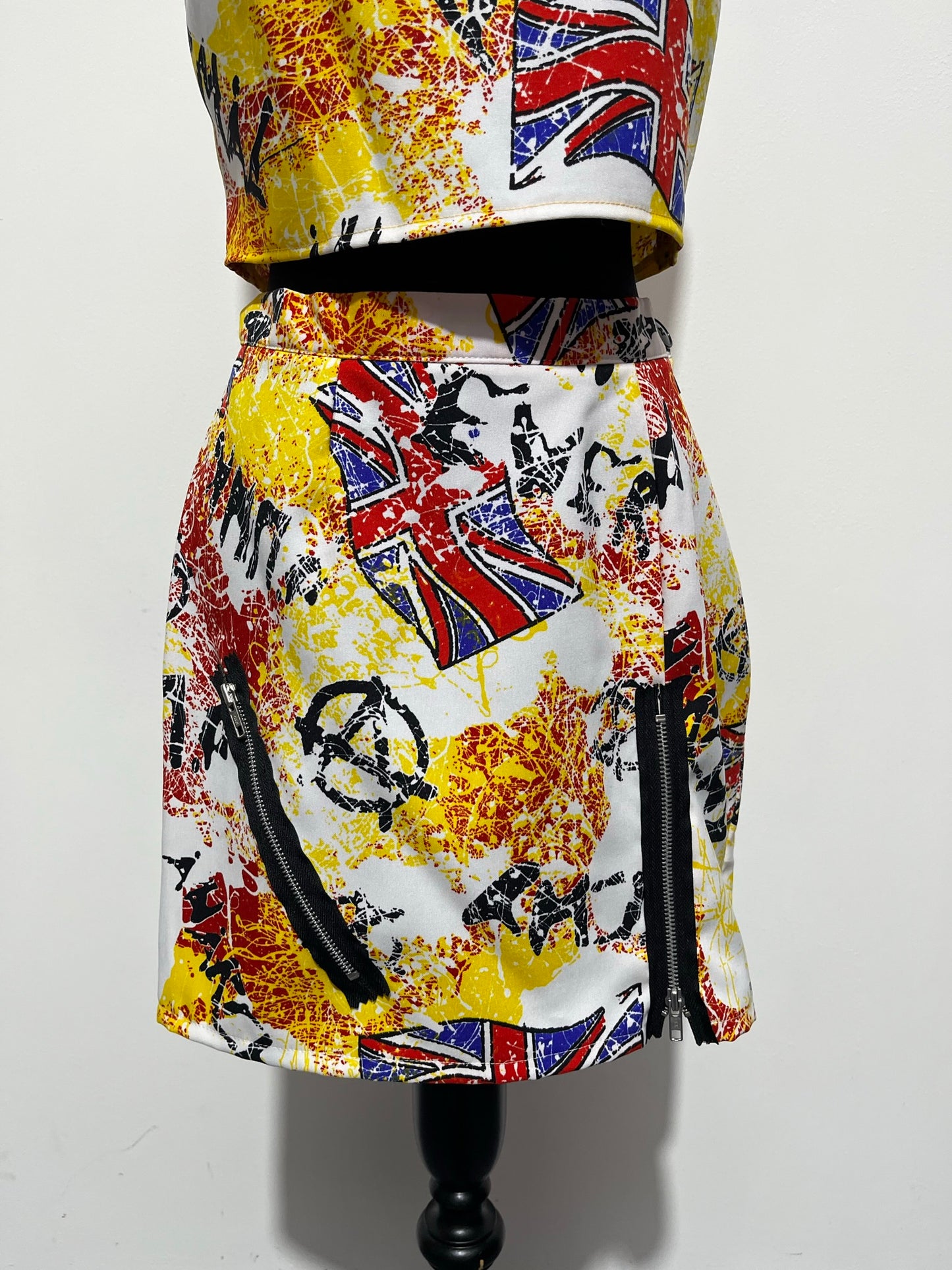 80s style Graffiti Punk 2 piece outfit - Ex Hire