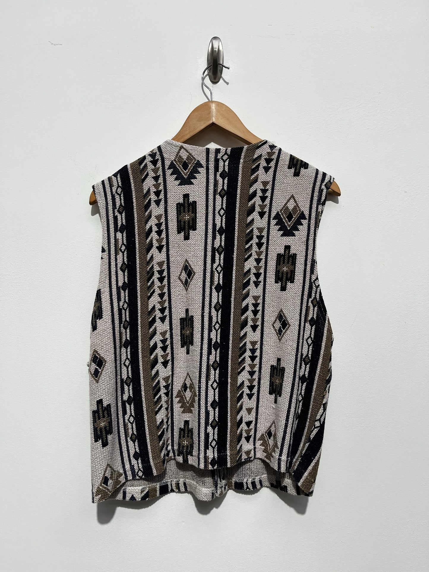 Vintage Aztec style Hippie knit waistcoat Size M/L - Ex Hire