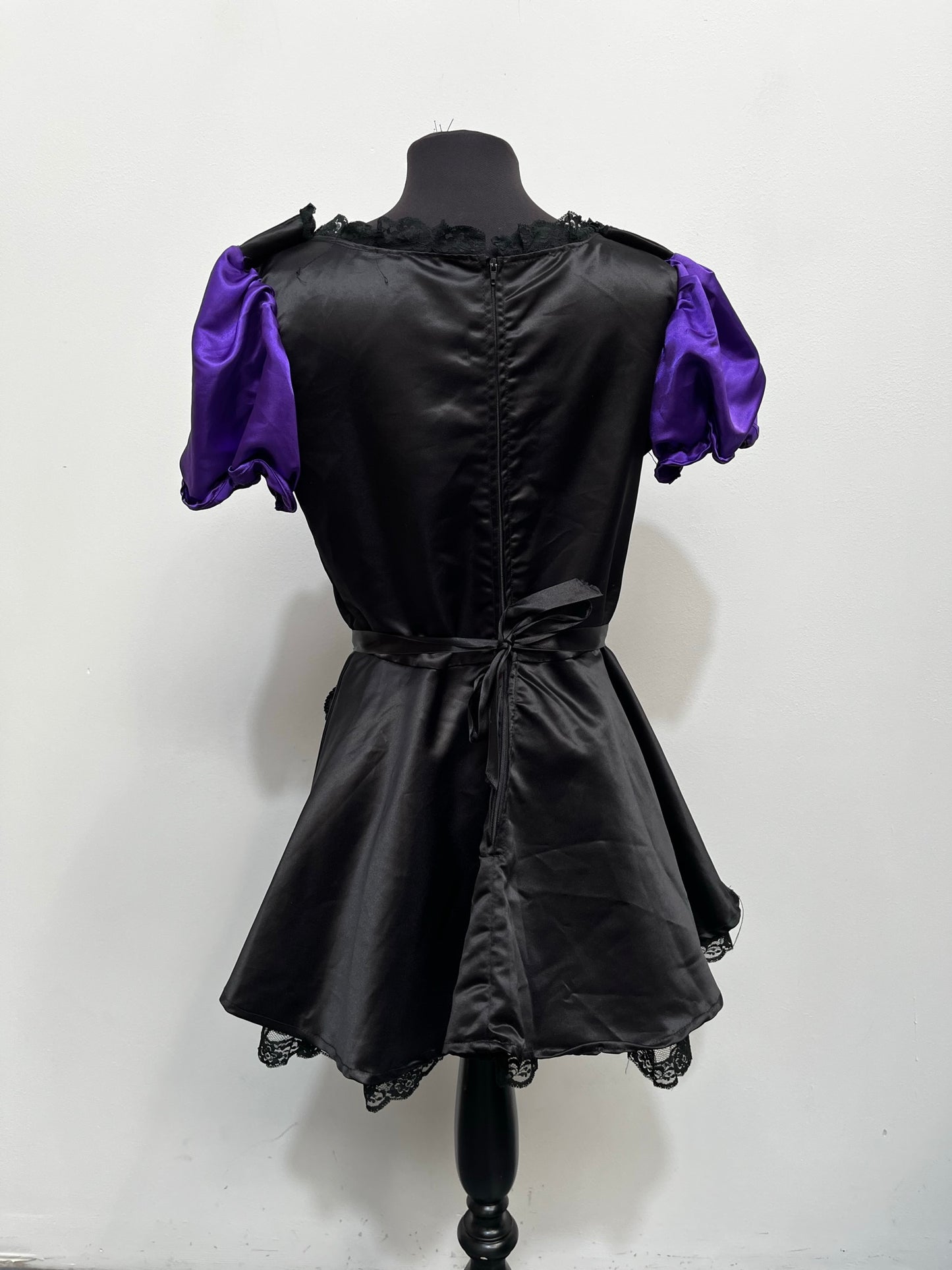 Rubies Sexy Black Purple Maid Outfit Size Medium - Ex Hire