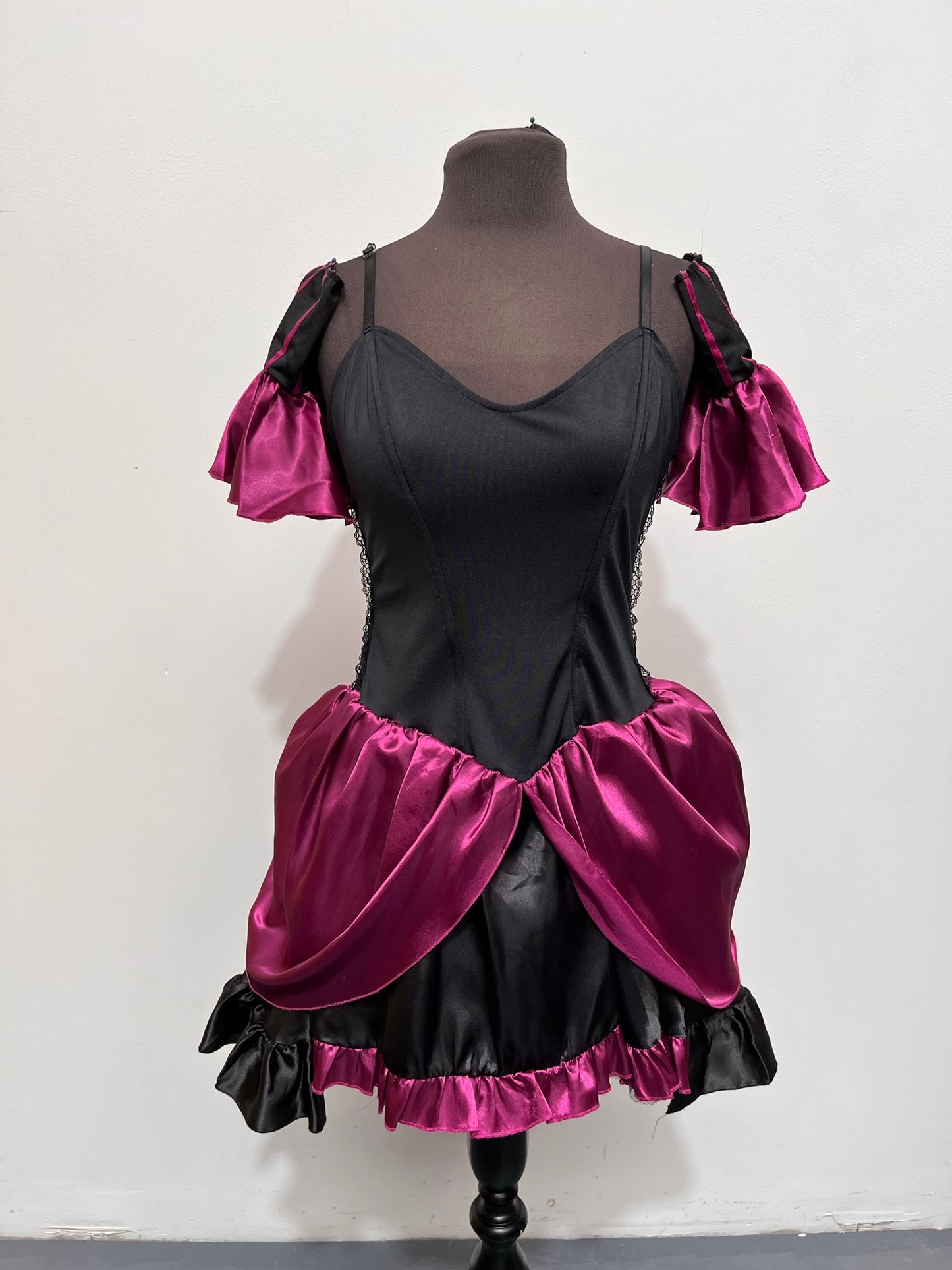 Purple Black Show Girl/Saloon Girl/Sexy Prairie Girl Size 12-14