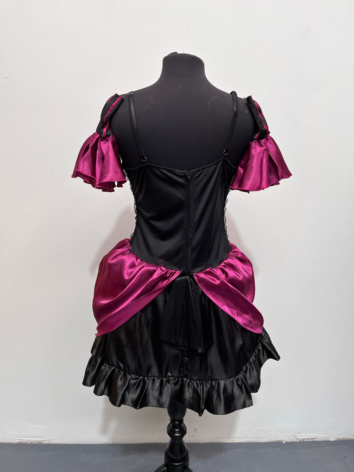 Purple Black Show Girl/Saloon Girl/Sexy Prairie Girl Size 12-14