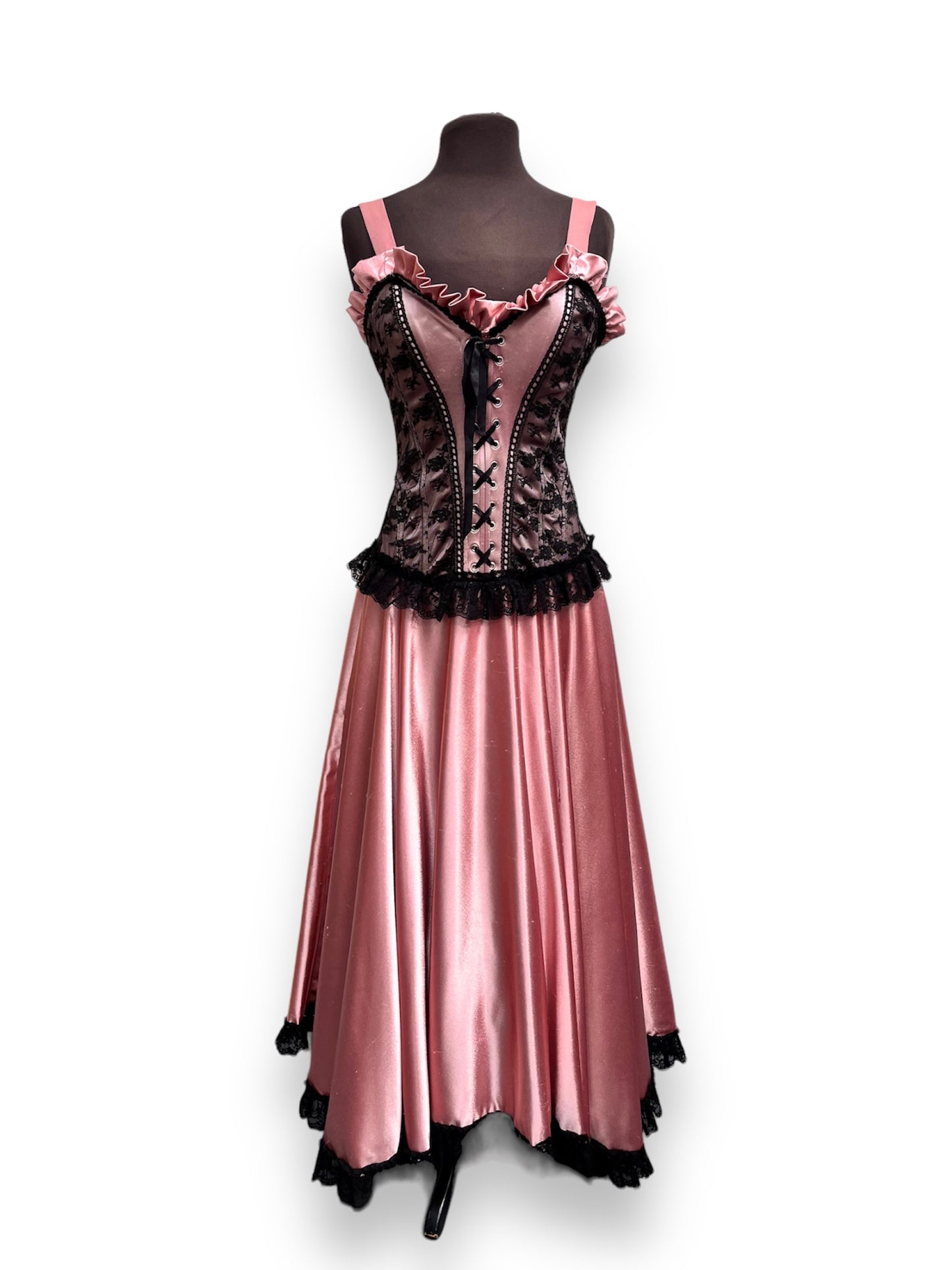 Stunning Pink Show Girl Saloon Girl Dress Size 8-10 Ex Hire Moulin Rouge