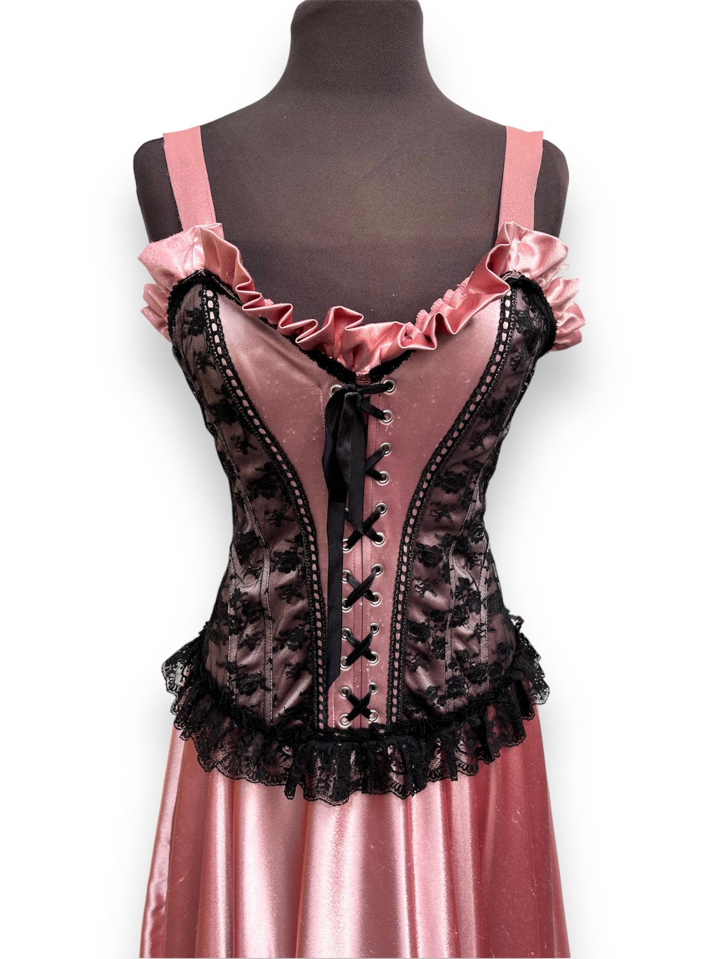Stunning Pink Show Girl Saloon Girl Dress Size 8-10 Ex Hire Moulin Rouge