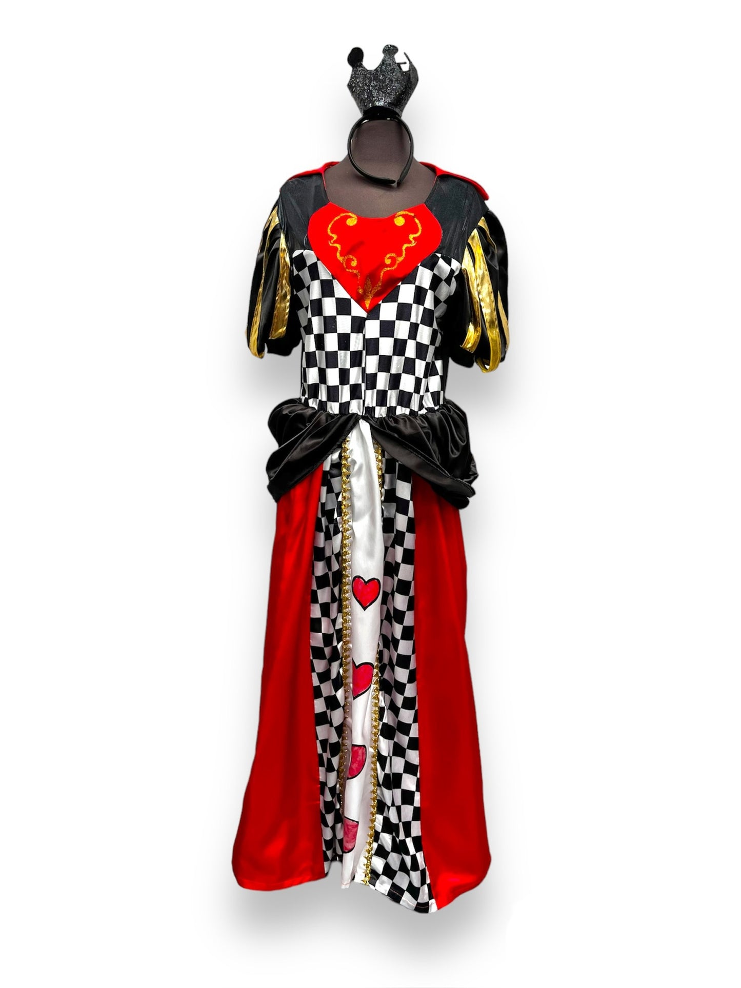 Ladies Long Queen of Hearts Dress Size 16 - Ex Hire