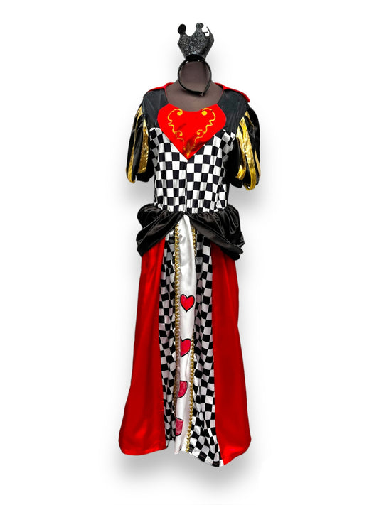 Ladies Long Queen of Hearts Dress Size 16 - Ex Hire