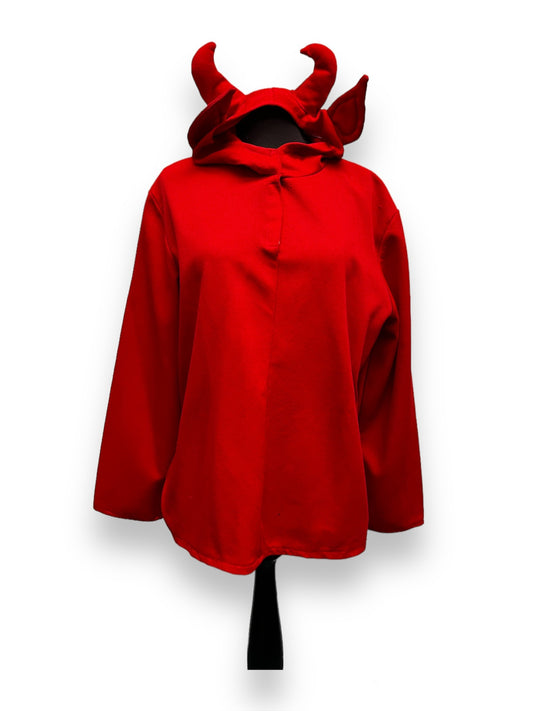 Red Halloween Devil Hooded Top - Ex Hire Fancy Dress Costumes