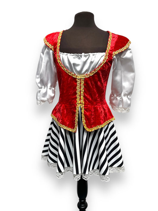Lady Pirate Theatre Costume Size Small - Ex Hire