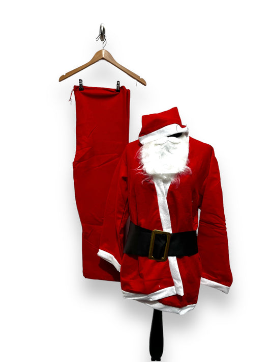 Budget Felt Santa Claus Suit Size Medium - NEW