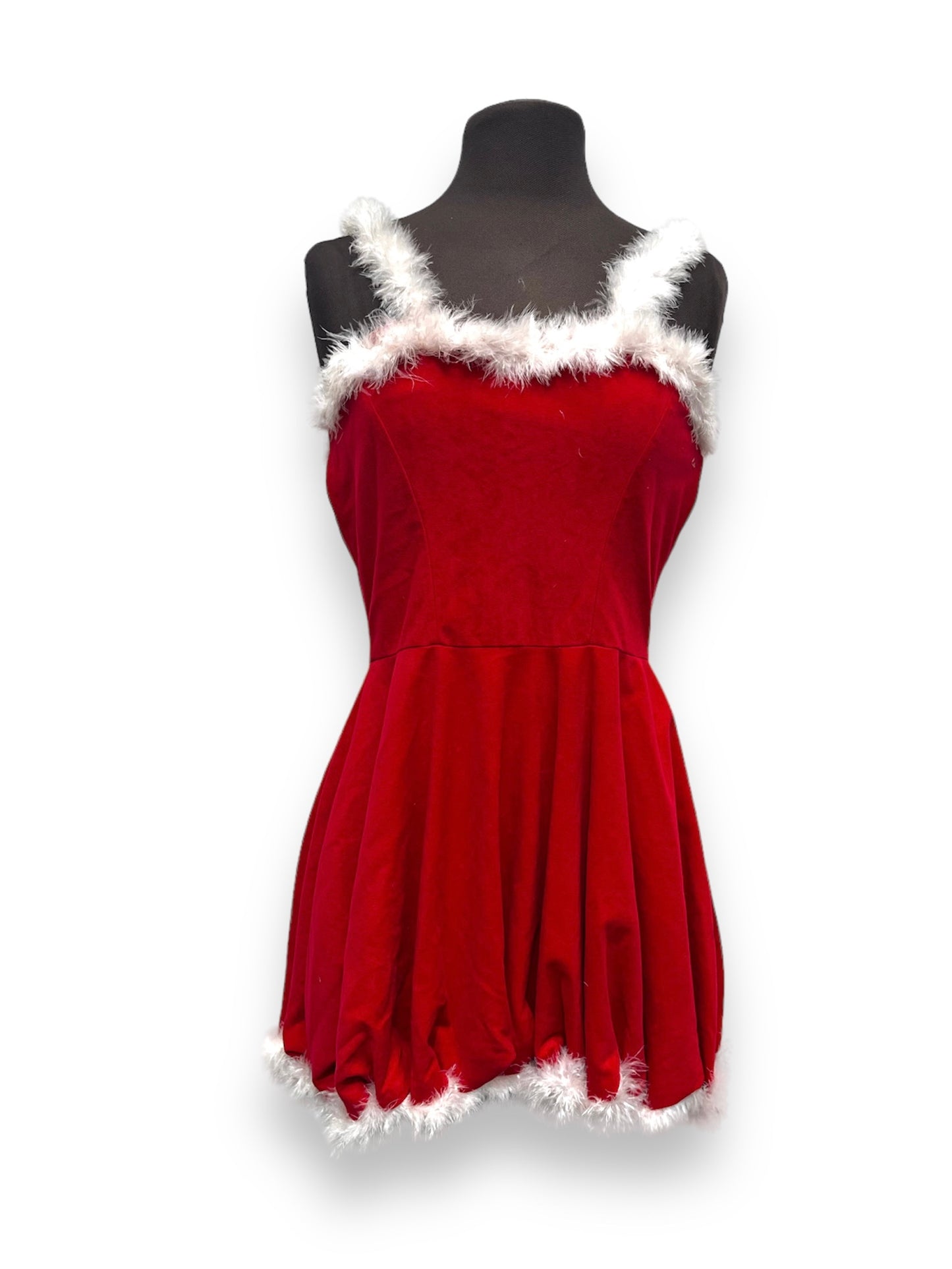 Red Mrs Claus Christmas Dress Size 8-10 Modified - Ex Hire