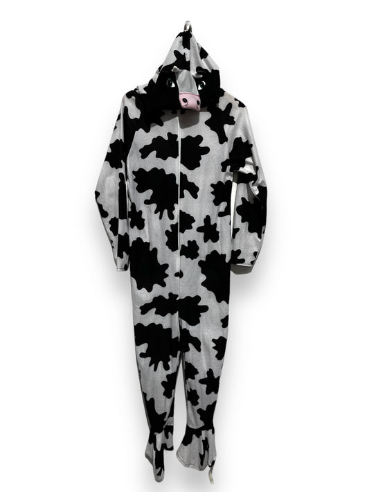 Black White Cow Costume One piece Size 10-12 - Ex Hire