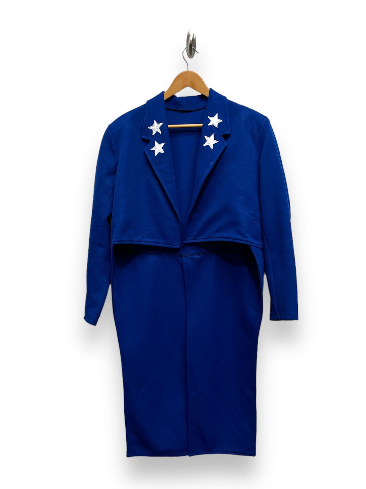 Uncle Sam Blue Tailcoat with stars Size XL - Ex Hire