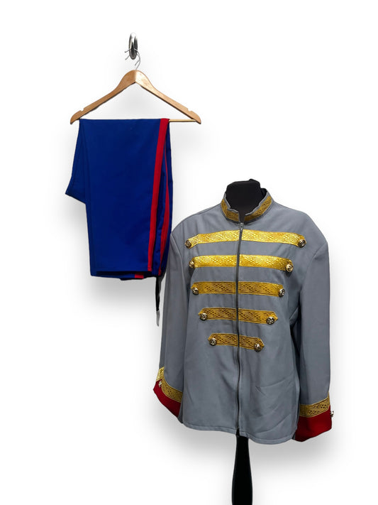 Grey Blue Confederate Military Panto Uniform XL Ex Hire