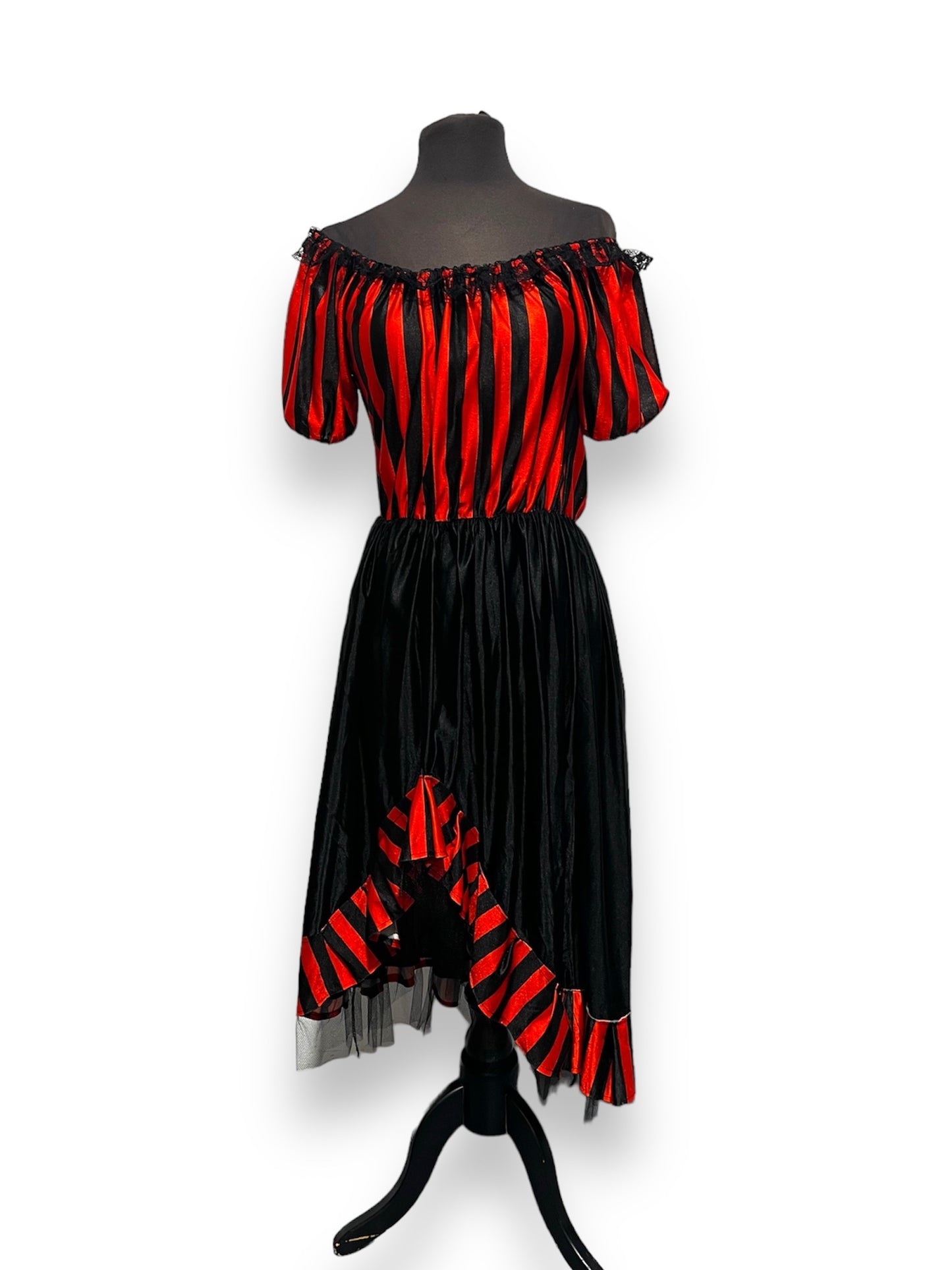 Red Black Spanish Senorita or Lady Pirate - One Size - Ex Hire