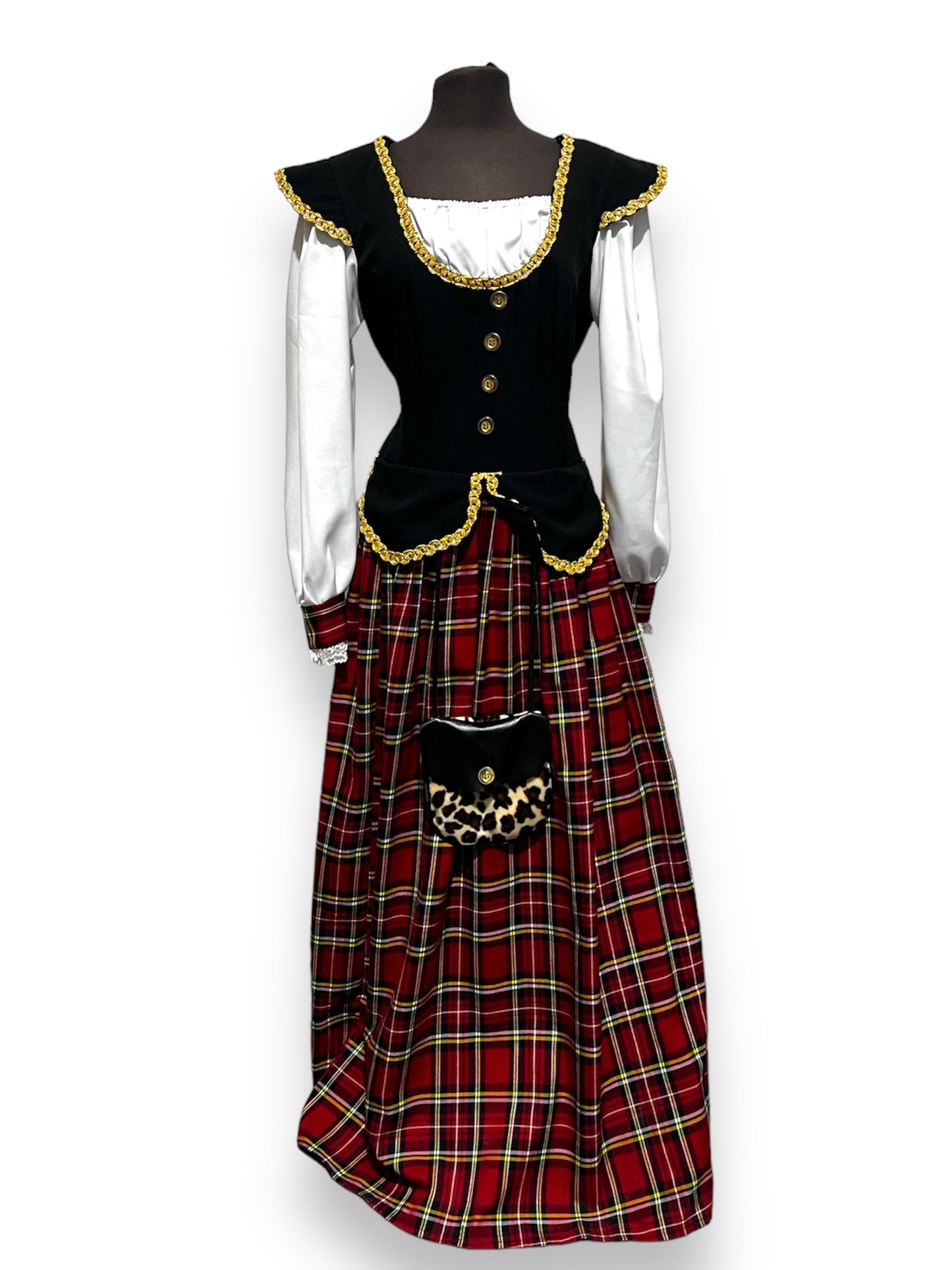 Victorian Lady Tartan Scottish Dress - Ex Hire