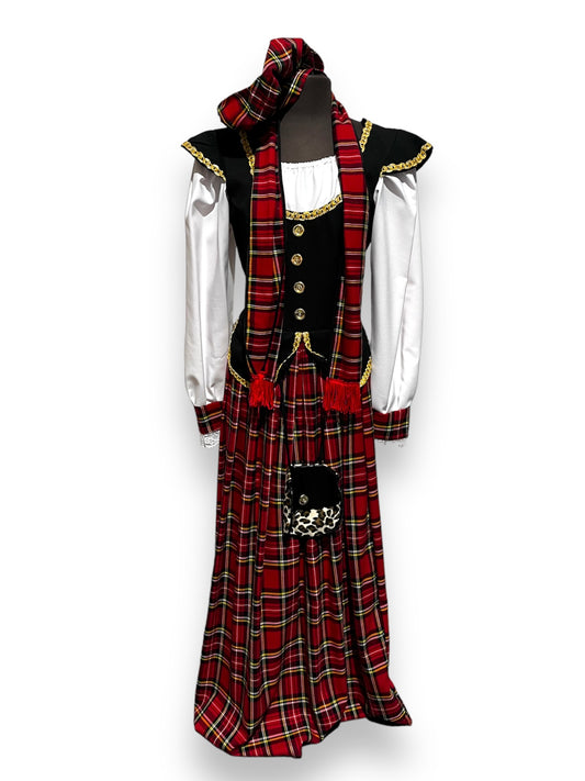 Victorian Lady Tartan Scottish Dress - Ex Hire