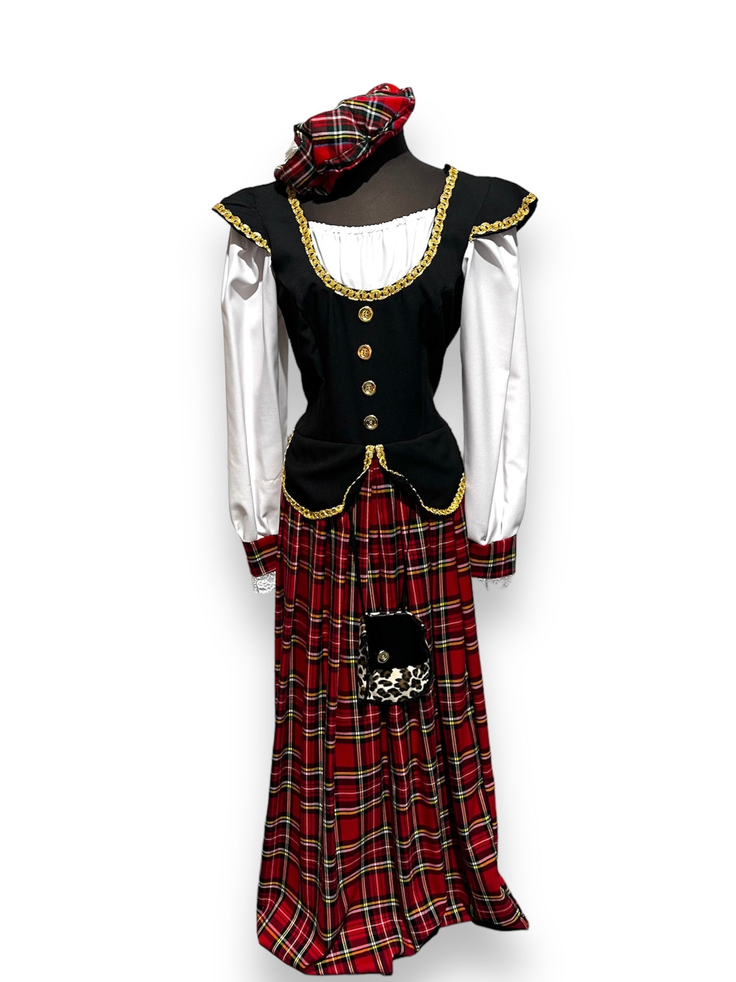 Victorian Lady Tartan Scottish Dress - Ex Hire