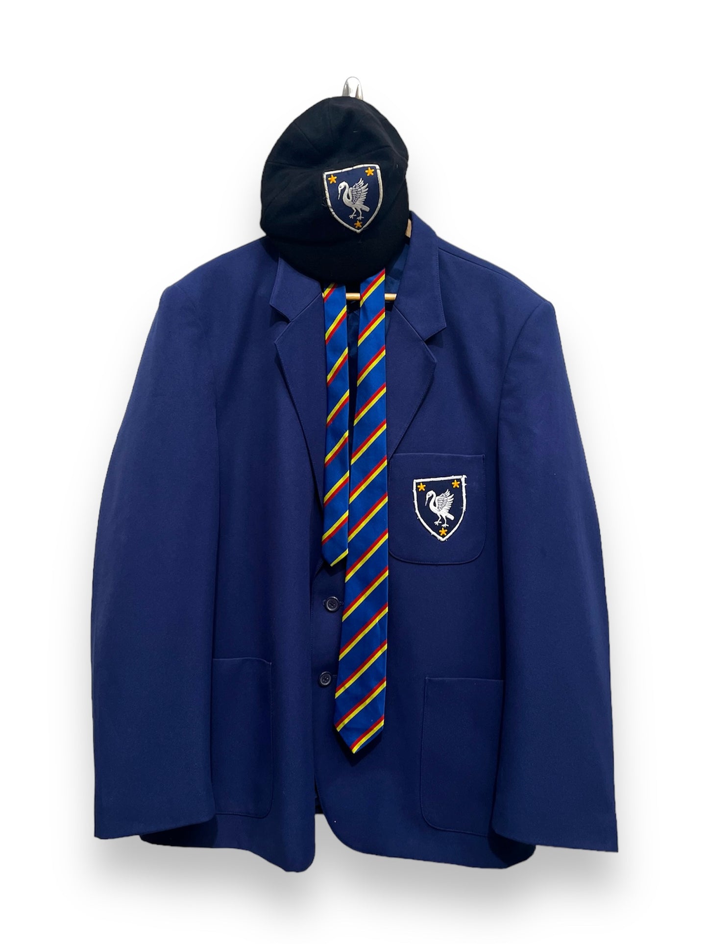 Blue School Blazer with tie and cap - Ex Hire