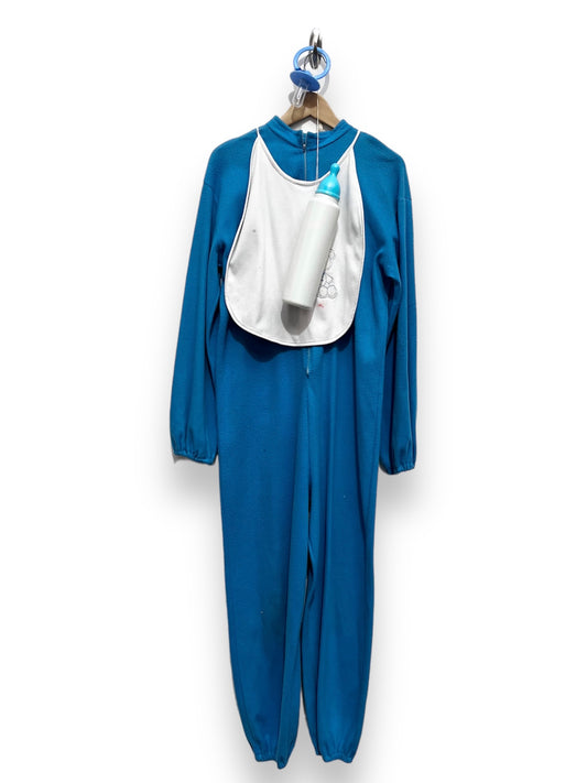 Adult Baby Blue Romper Suit Costume Size M/L - Ex Hire