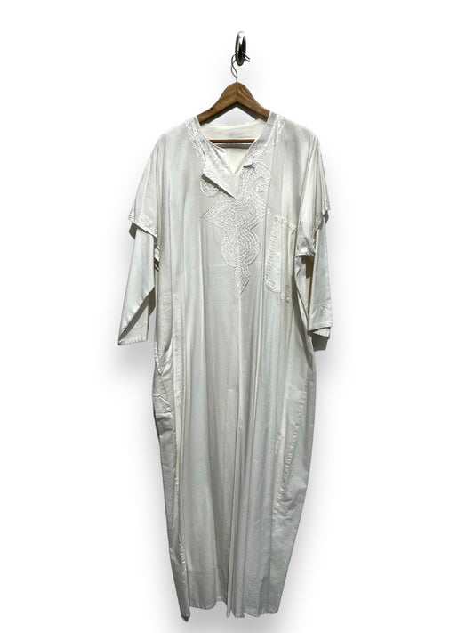 White kaftan 2 Piece Traditional Eastern Asian Moroccan Size Large