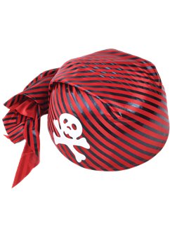 Pirates Hat Red & Black - New