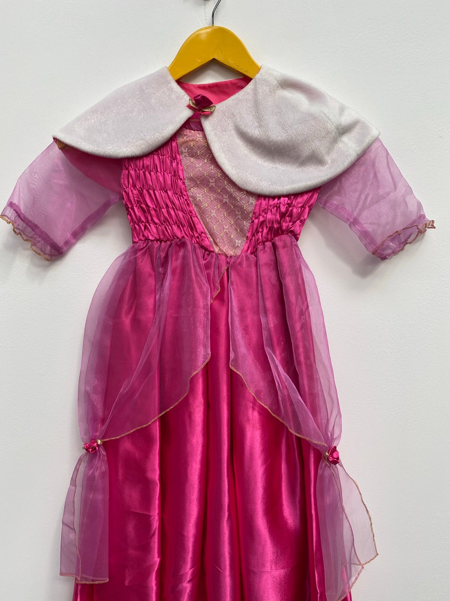 Child's Pink Princess Dress 5-6 years Sleeping Beauty - Ex Hire Fancy Dress Costume WORLD BOOK DAY