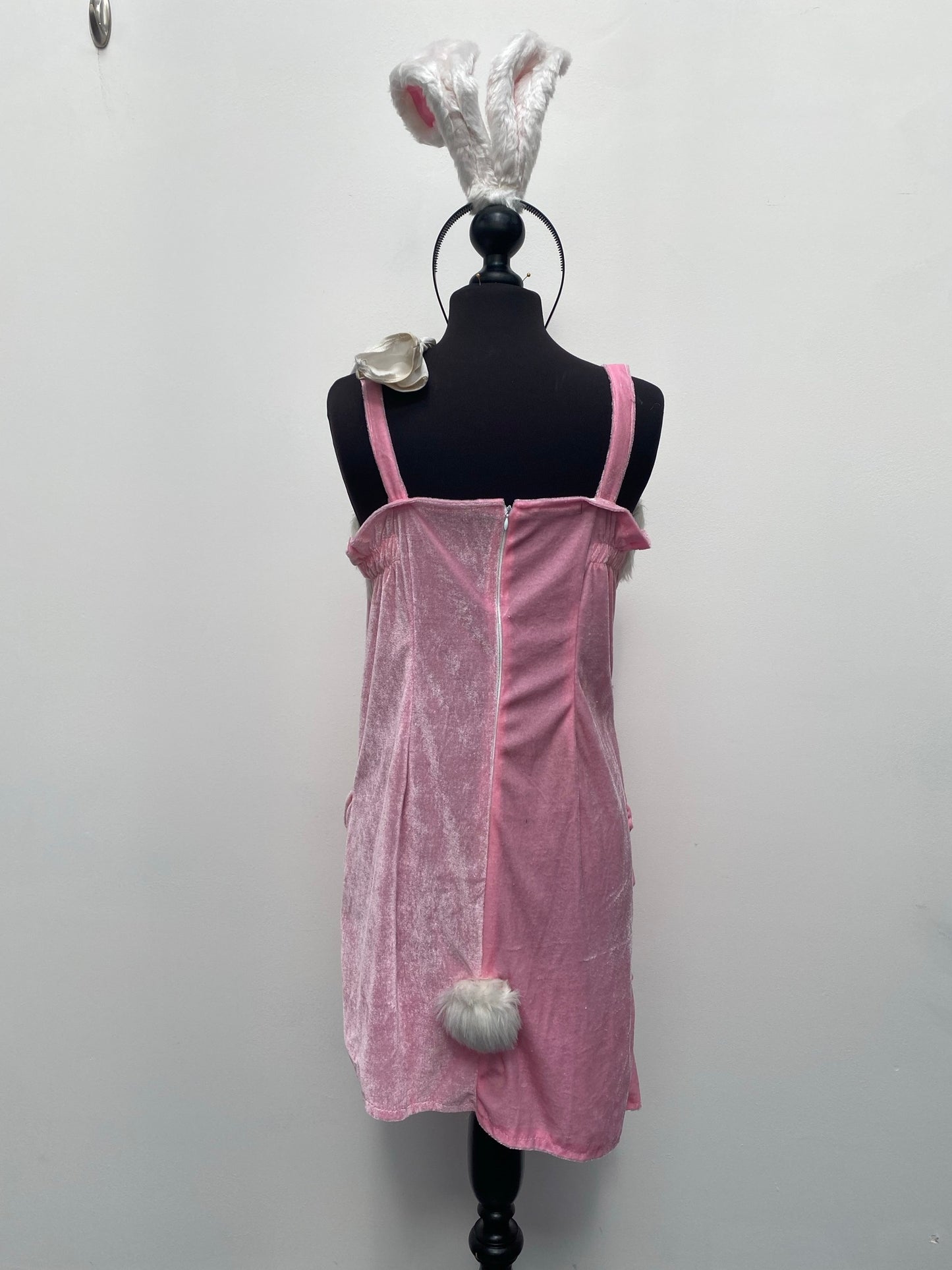 Adults Pink Bunny Rabbit Dress Size 12 Easter Costume - Ex Hire Fancy Dress