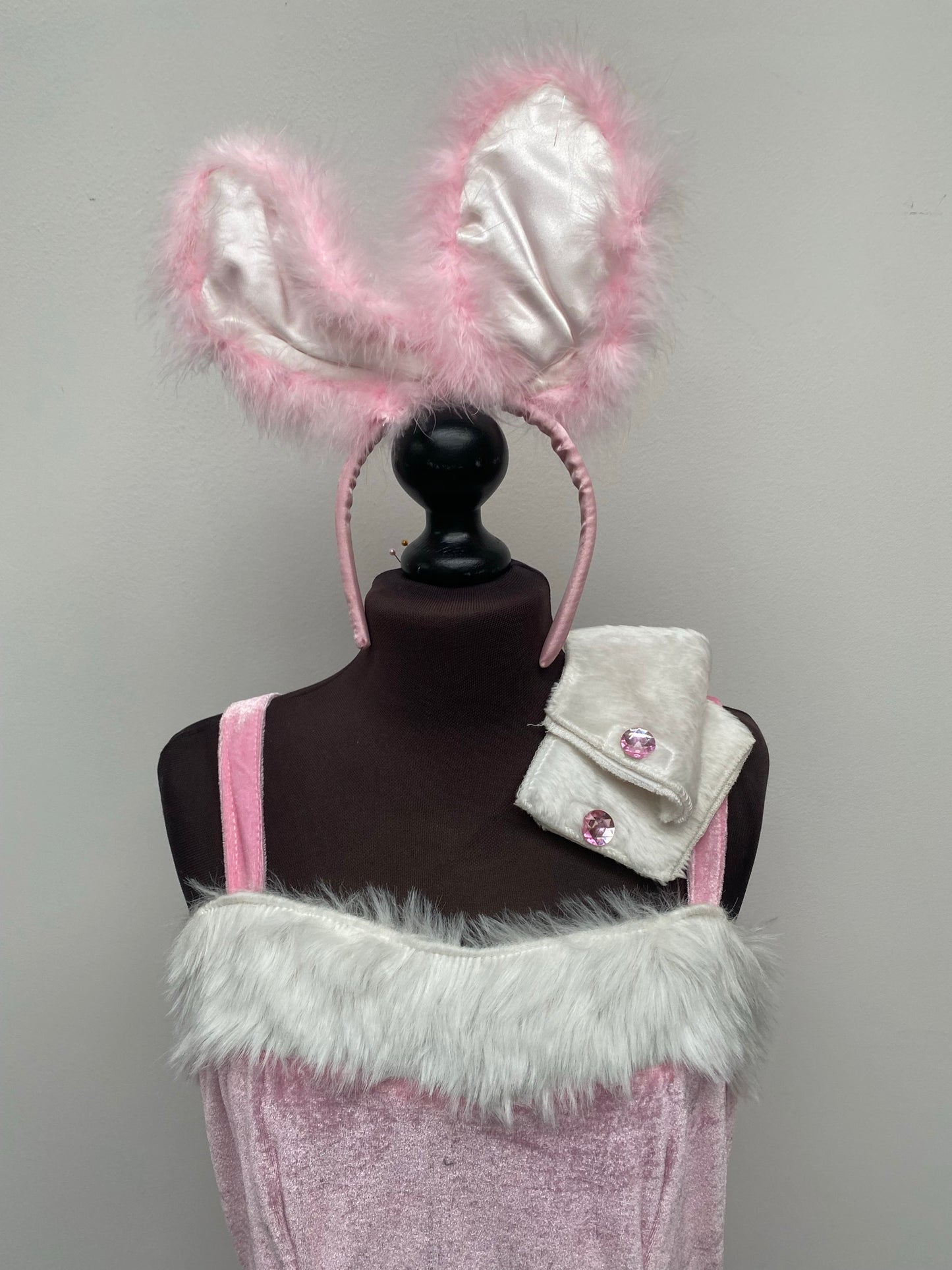 Adults Pink Bunny Rabbit Dress Size 14 Easter Costume - Ex Hire Fancy Dress