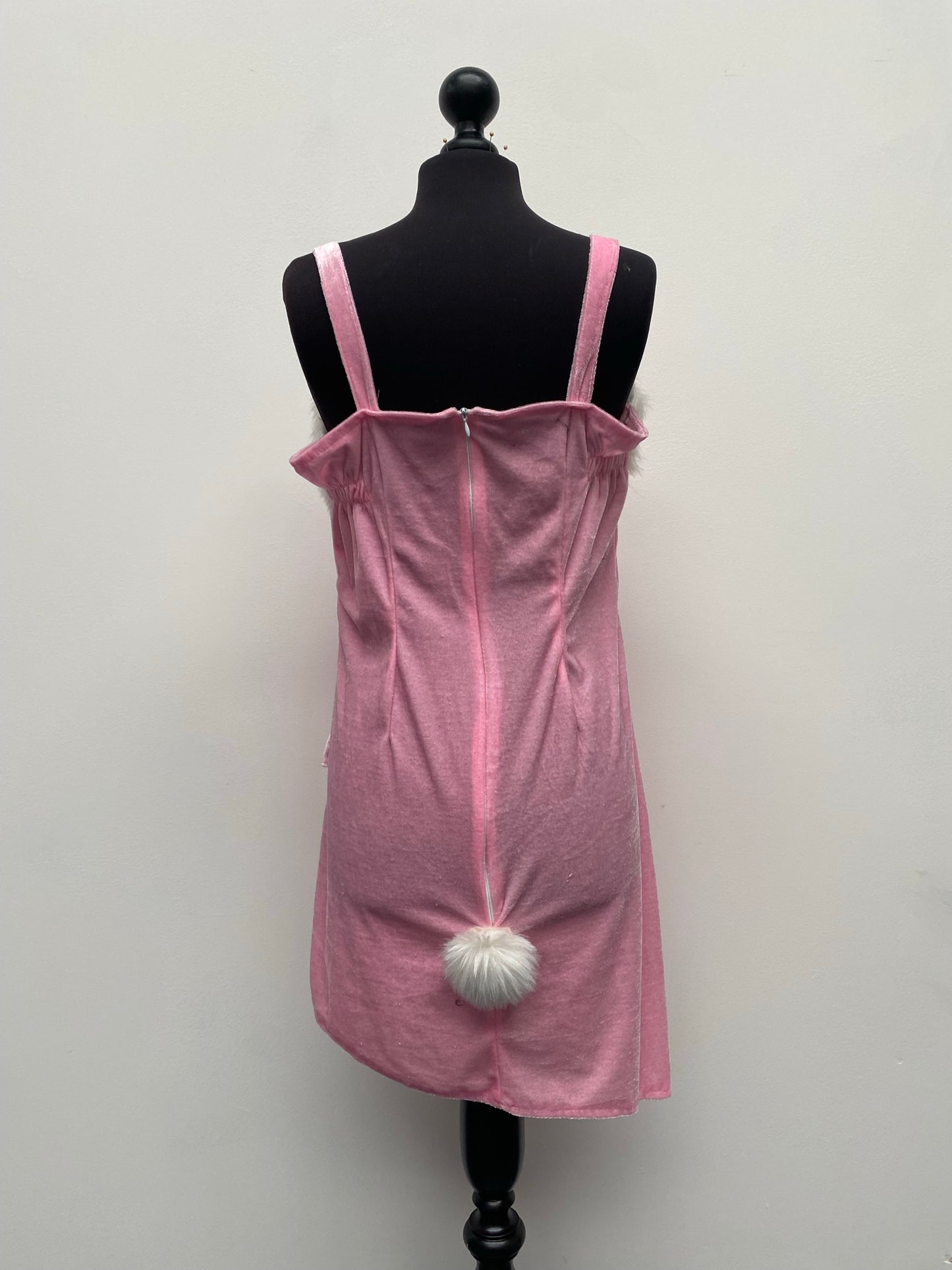 Adults Pink Bunny Rabbit Dress Size 14 Easter Costume - Ex Hire Fancy Dress