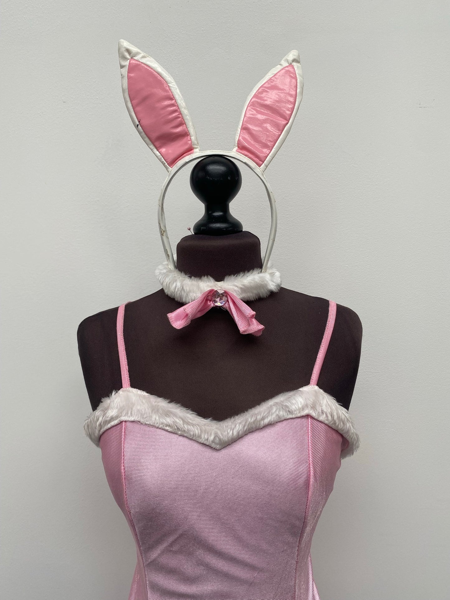 Adults Pink Bunny Rabbit Dress Size Small Easter Costume - Ex Hire Fancy Dress