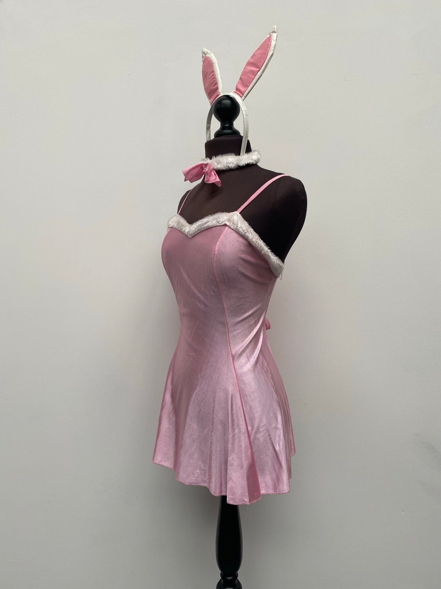 Adults Pink Bunny Rabbit Dress Size Small Easter Costume - Ex Hire Fancy Dress