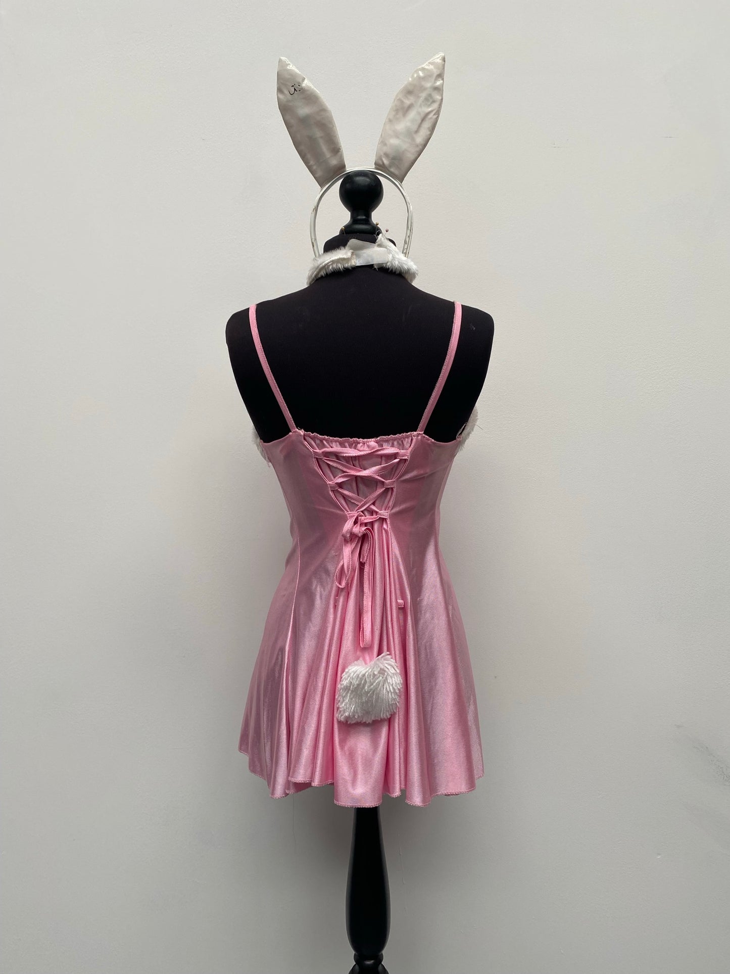 Adults Pink Bunny Rabbit Dress Size Small Easter Costume - Ex Hire Fancy Dress