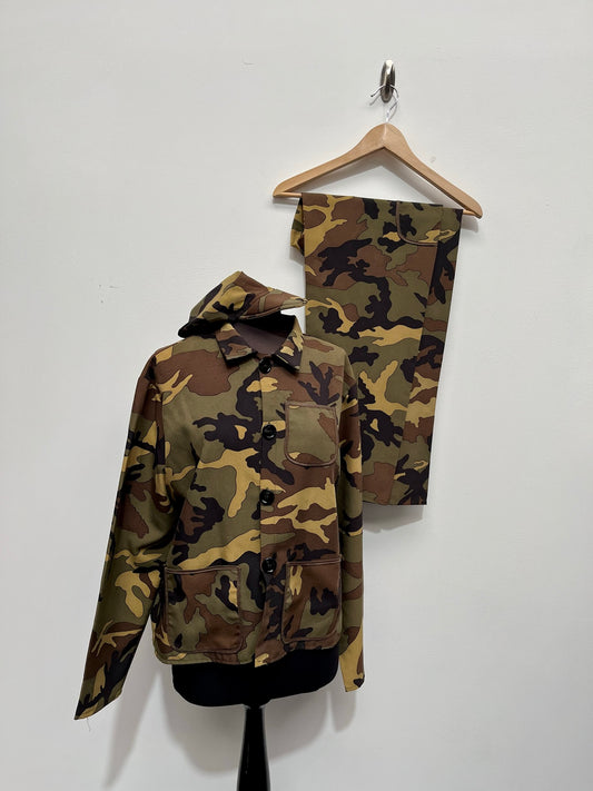 Camouflage Army Suit Size EUR 176 Age 16 yrs - Ex Hire Fancy Dress Costume