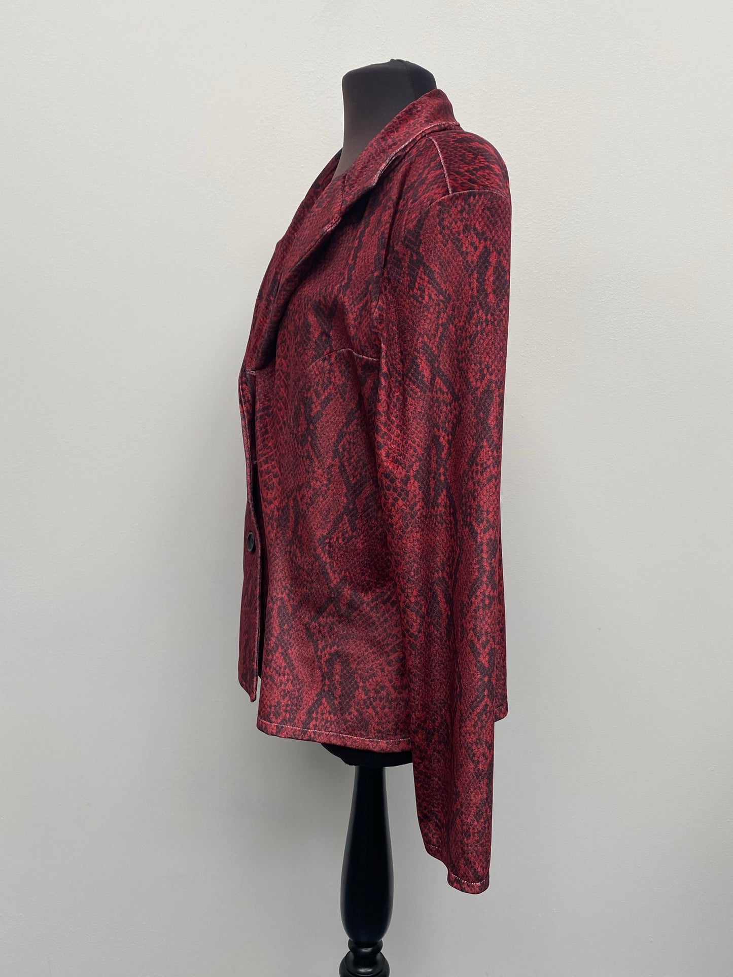 1970s Snakeskin Print Flared Suit Size EUR 46 Large - Ex Hire Fancy Dress Costume